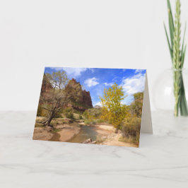 "Court of Patriarchs", Zion NP, Blank Hälsning Kort