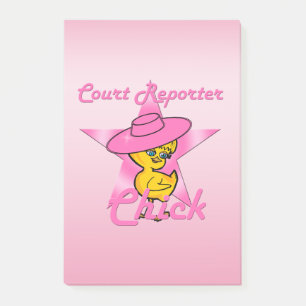 Court Reporter-Chick nr 8 Post-it Block