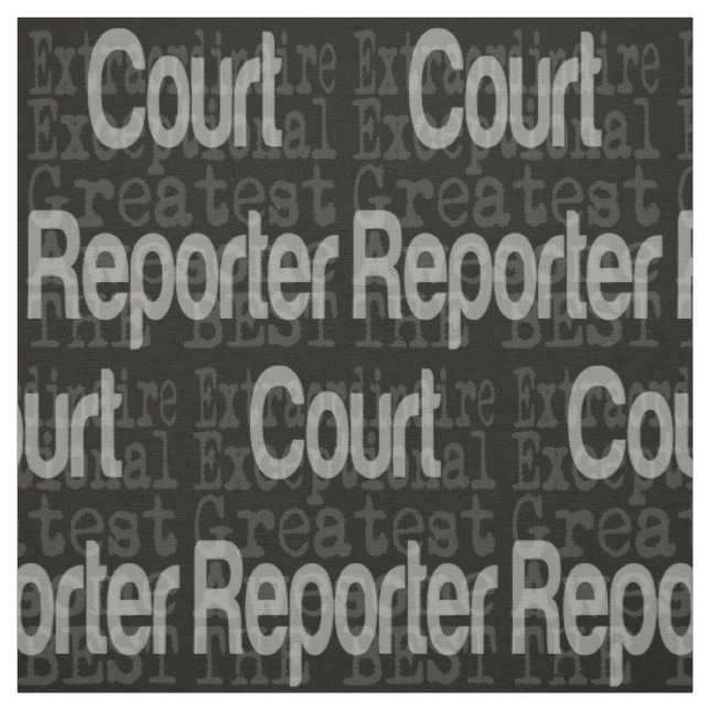 Court Reporter Extraordinaire Tyg (Provkarta)