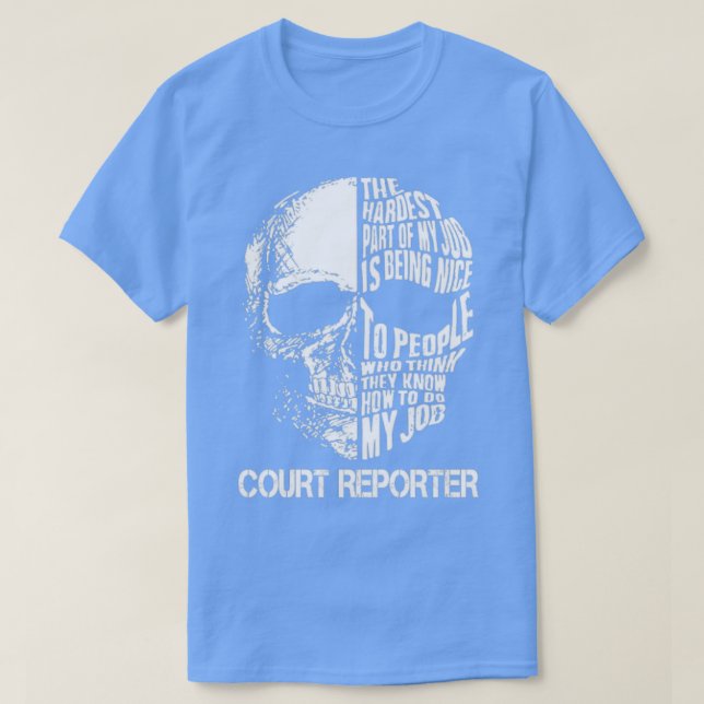 Court Reporter T Shirt (Design framsida)