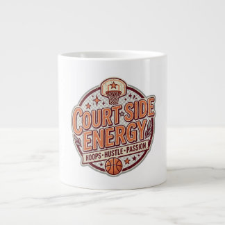 Court Side Energy Vintage Basketboll Jumbo Mugg