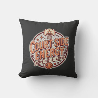 Court Side Energy Vintage Basketboll Kudde