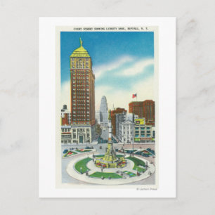Court Street View of Liberty Bank Bldg Vykort