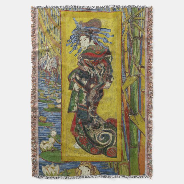 Courtesan efter Eisen av Vincent Van Gogh Mysfilt (Framsidan Vertikal)