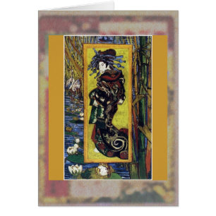 Courtesan (efter Eisen) vid Van Gogh Hälsningskort