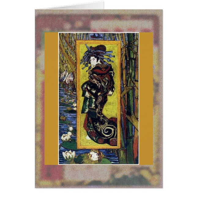 Courtesan (efter Eisen) vid Van Gogh Hälsningskort (Framsidan)