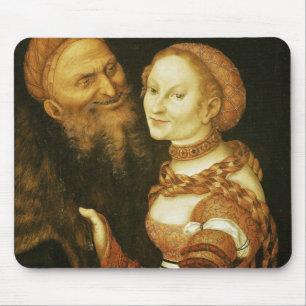 Courtesanen och gamal man, c.1530 musmatta