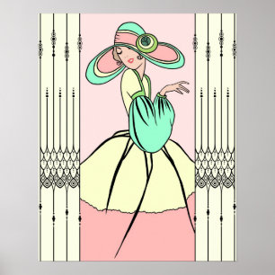 COURTNEY ART DÉCO: Påskmorgon Poster