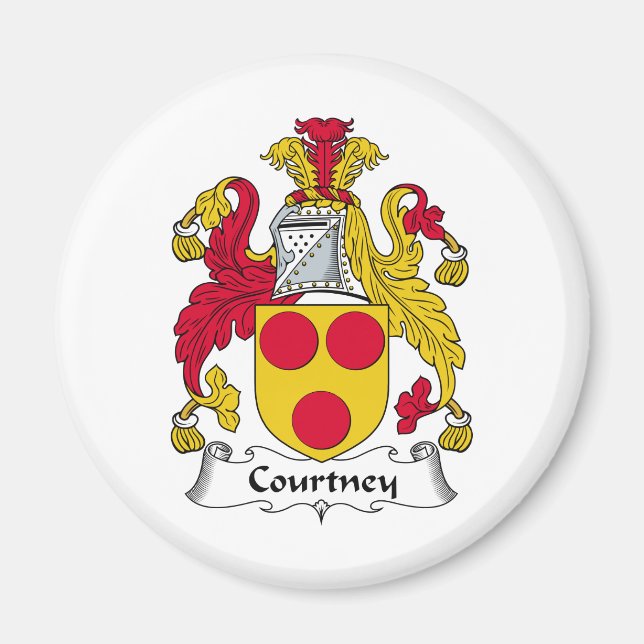 Courtney Family Crest Magnet (Framsidan)