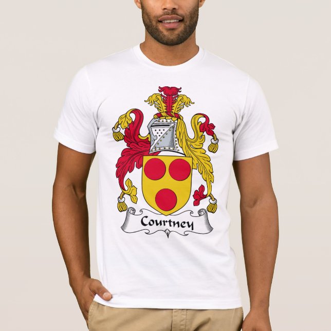 Courtney Family Crest Tee Shirt (Framsida)