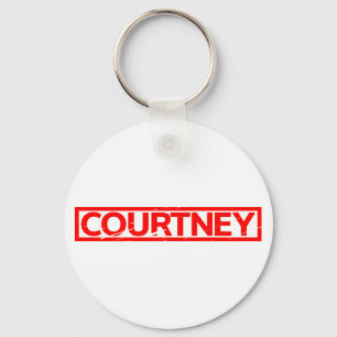 Courtney frimärke nyckelring