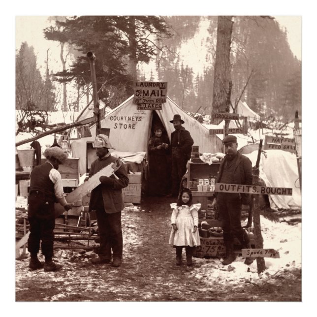 Courtneys butik - Klondike Guld Rush 1898 Fototryck (Framsidan)