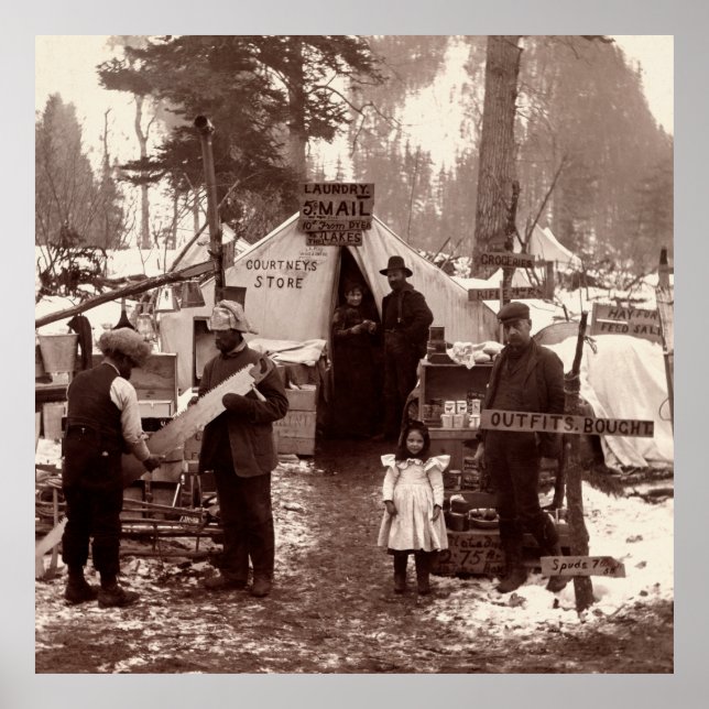 Courtneys butik - Klondike Guld Rush 1898 Poster (Framsidan)