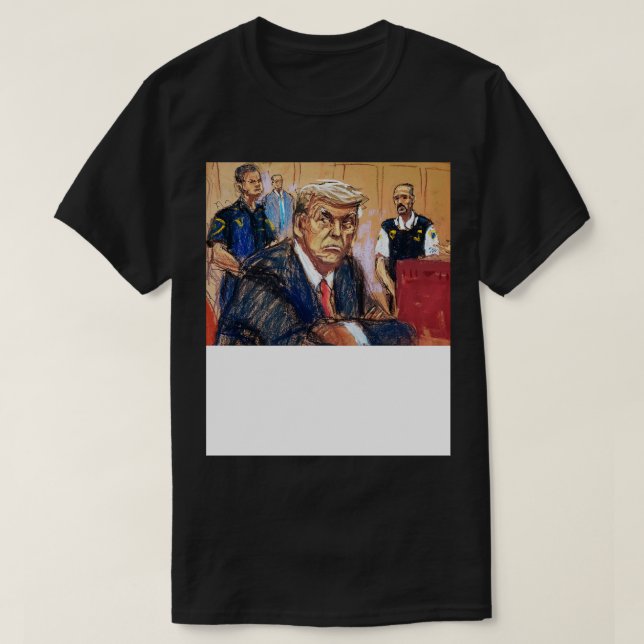 Courtroom Sketch T Shirt (Design framsida)