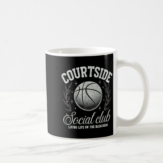 Courtside Social Club Basketball Bleachers Life Qu Kaffemugg (Höger)