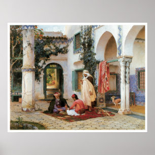 Courtyard, 1873 poster