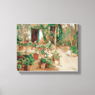 Courtyard av Eliseu Meifren Courtyard Patio Garden Canvastryck