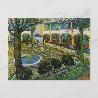 Courtyard i Arles, Vincent van Gogh Vykort