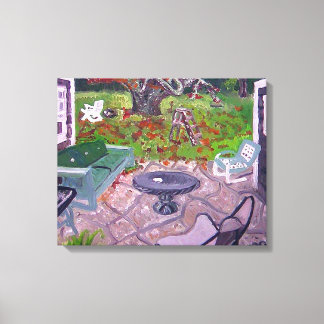 Courtyard Old Hamptons House Amagansett Canvastryck