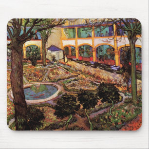 Courtyard på sjukhuset i Arles av Vincent van Gogh Musmatta