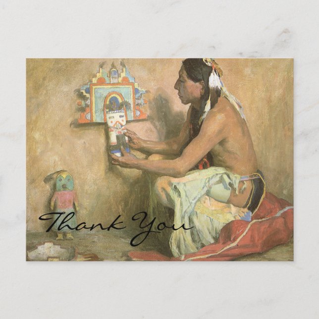 Couse's Hopi Katchina Vykort (Framsida)