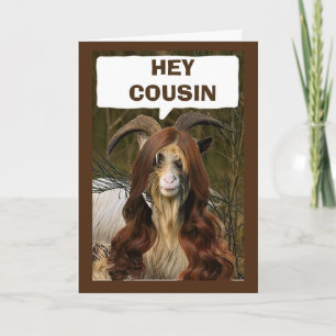 "COUSIN" ÄR "DU" REDO TILL CELEBRATE BIRTHDAY KORT