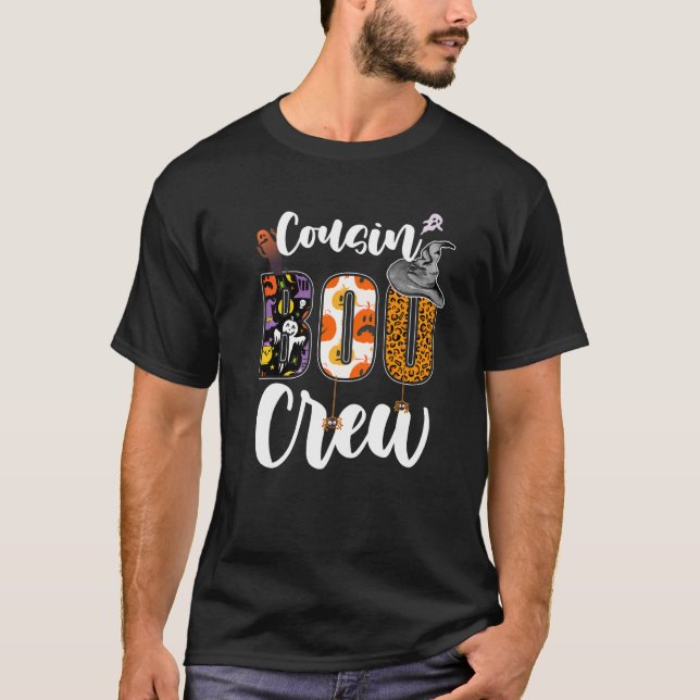 Cousin Boo Crew Ghost Funny Cousins Squad Hallowee T Shirt (Framsida)
