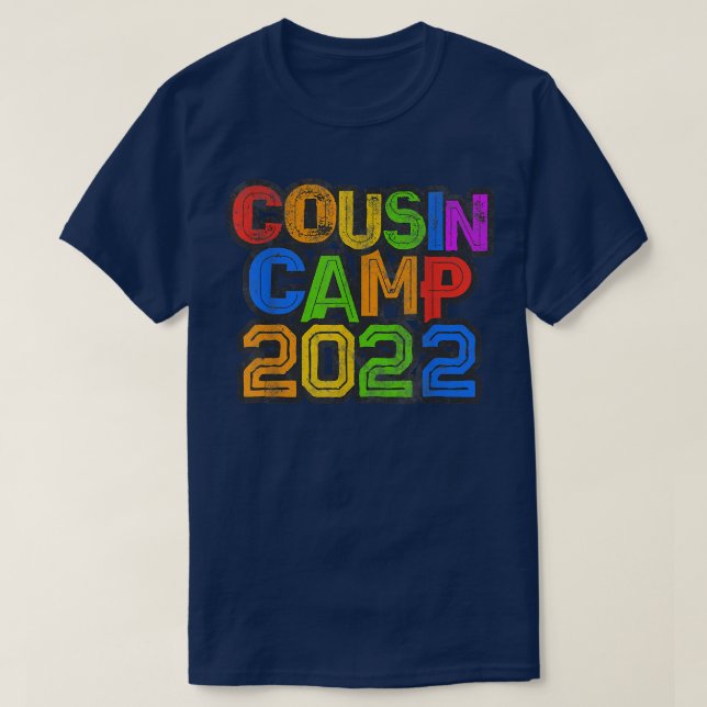 COUSIN CAMP 2022 Grandma Grandpa Sleepaway Sign Au T Shirt (Design framsida)