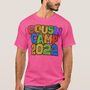 COUSIN CAMP 2022 Grandma Grandpa Sleepaway Sign Au T Shirt
