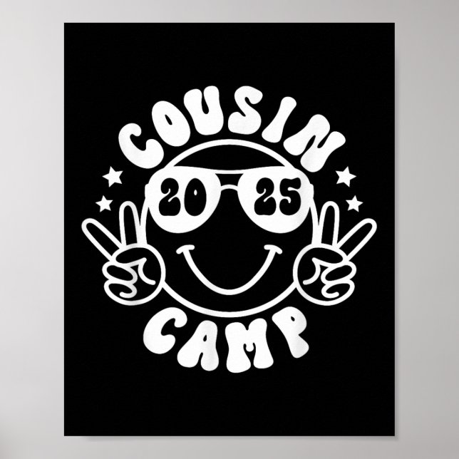 Cousin Camp 2025 Campare Camping Läggereld Sommar  Poster (Framsidan)
