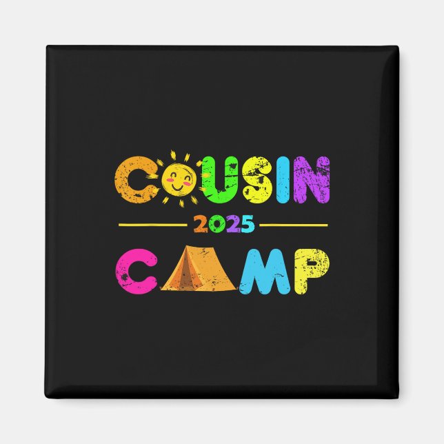 Cousin Camp 2025 Camping Sommarlov 2025 Fami Magnet (Framsidan)