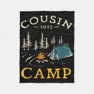 Cousin Camp 2025 Familjesemester Sommar Camping Cr Fleecefilt