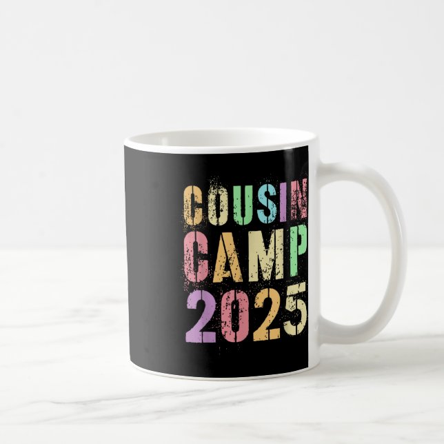 Cousin Camp 2025 Familjesemester Sommar Camping Cr Kaffemugg (Höger)