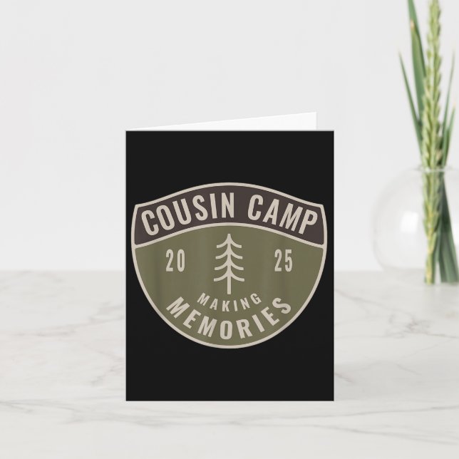 Cousin Camp 2025 Minnen som görs sommar kul  Kort (Framsida)