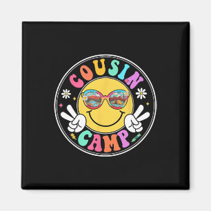 Cousin Camp 2025 Rolig Campingbesättning Sommar Fa Magnet