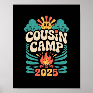 Cousin Camp 2025 Sommaruppehåll Resa Matchande Fam Poster