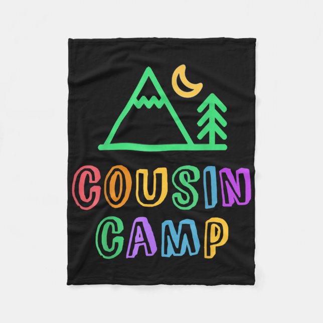 Cousin Camp Bergsskog Bästa Camping Bästa vänner E Fleecefilt (Framsidan)