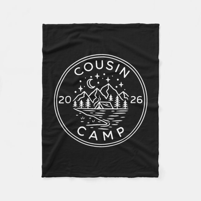 Cousin camp camping sommarlivet är bättre vid fleecefilt (Framsidan)