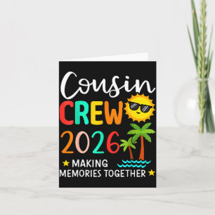 Cousin Crew 2026 Skapar Minnen Sommar Familj Kort