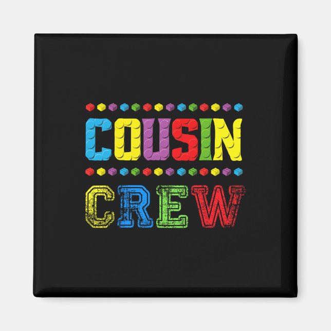 Cousin Crew Byggblock Master Builder Brick T Magnet (Framsidan)