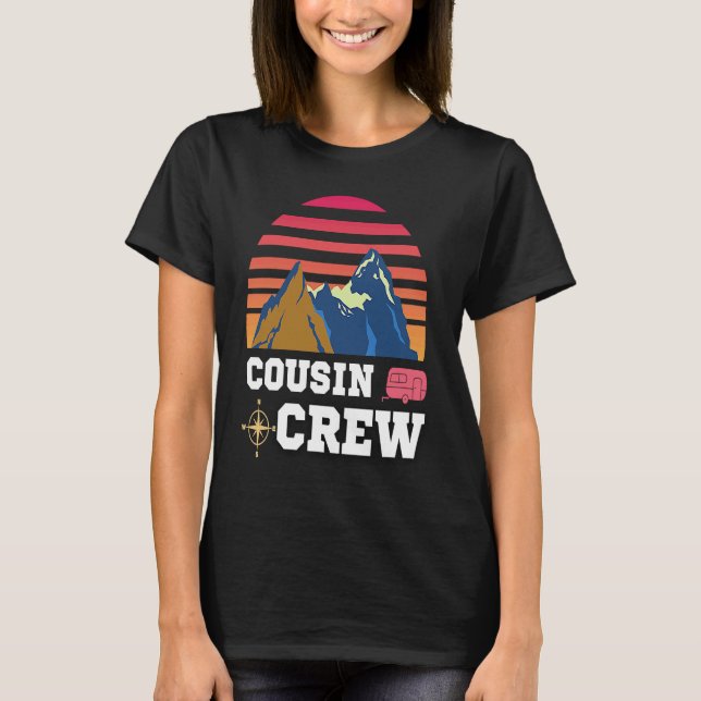 Cousin Crew Camping Adventure T Shirt (Framsida)
