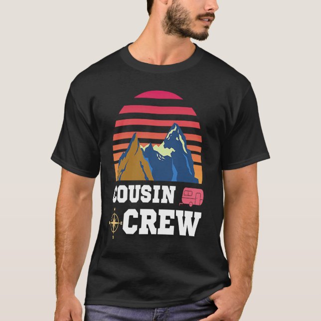 Cousin Crew Camping Adventure T Shirt (Framsida)