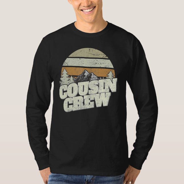 Cousin Crew Camping Outdoor Sunset Summer Camp 1 T Shirt (Framsida)