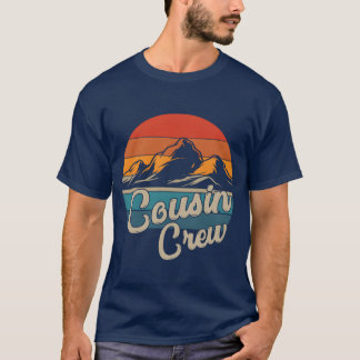 Cousin Crew Camping Outr Sunset Summer Camp friend T Shirt