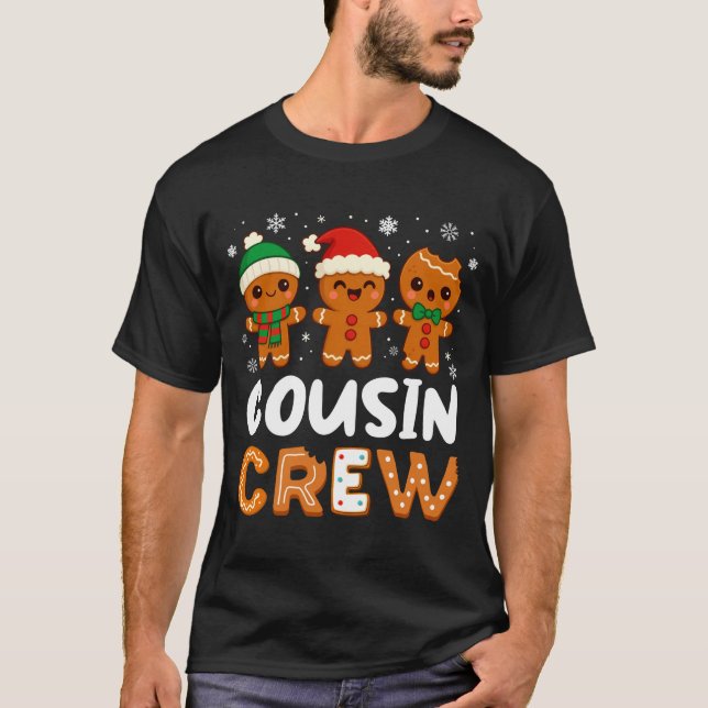 Cousin Crew Christmas 2025 Cookie Kids Boy Girl Fa T Shirt (Framsida)