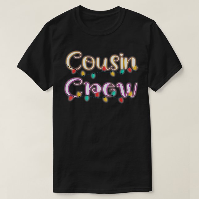Cousin Crew  Christmas Family Member Group Cousins T Shirt (Design framsida)