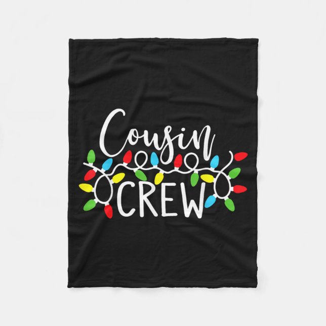 Cousin Crew Christmas Kids Cousins Christmas Crew  Fleecefilt (Framsidan)