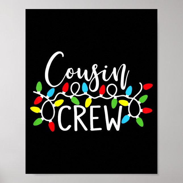 Cousin Crew Christmas Kids Cousins Christmas Crew  Poster (Framsidan)