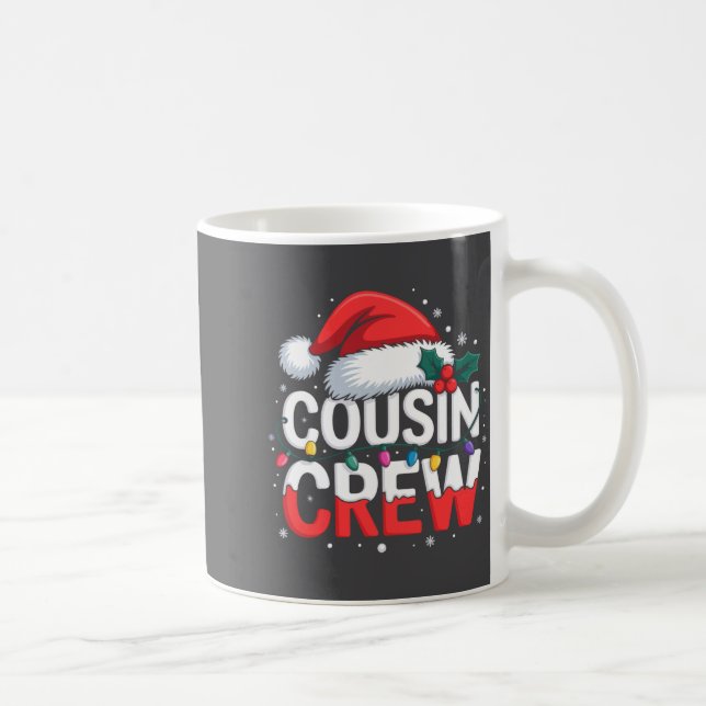 Cousin Crew Christmas Reindeer Antlers Hat Lights  Kaffemugg (Höger)