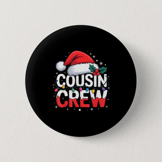 Cousin Crew Christmas Reindeer Antlers Hat Lights  Knapp (Framsida)
